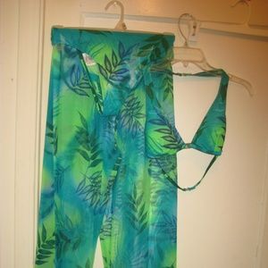 Athena Collection 3pc bikini and pants size 6